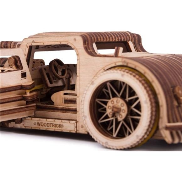 Wood Trick Hot Rod Wooden Model Car Kit to Build - Rides up to 32 feet - - Picture 4 of 7
